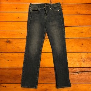 Gap size six straight leg jeans. Denim, classic.